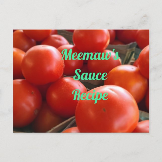 Carte Postale Tomates du marché agricole (Devant)