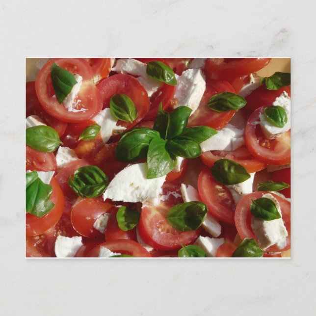 Carte Postale Tomato and Mozzarella Salad (Devant)