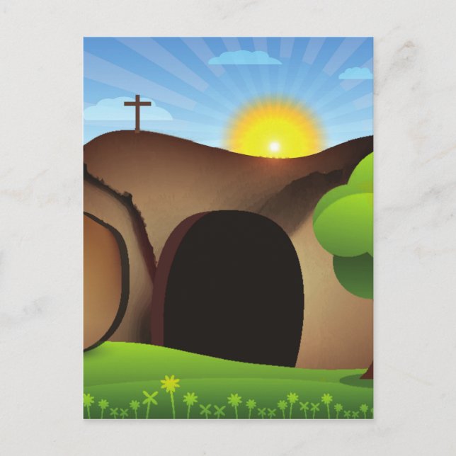 Carte Postale tombeau christ (Devant)