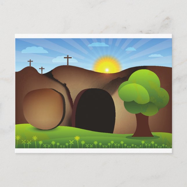 Carte Postale tombeau christ (Devant)