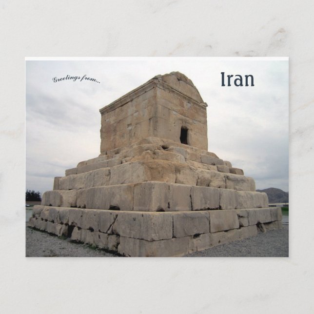 Carte Postale Tombeau de Cyrus le Grand Pasargadae Iran (Devant)