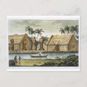 Carte Postale Tombeau de Tamahamah à Kaiakakooa, Iles Sandwich,