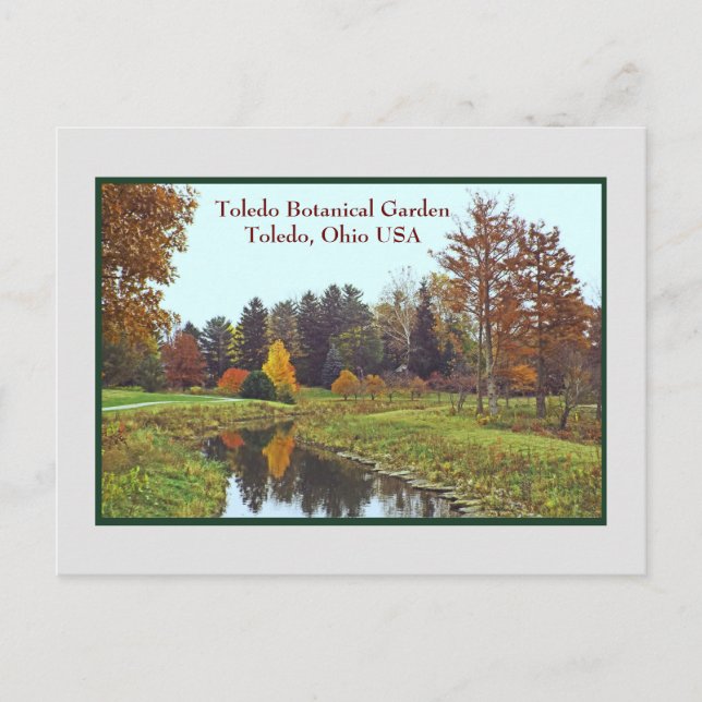 CARTE POSTALE "TOMBER À TOLEDO BOTANICAL GARDEN" (Devant)