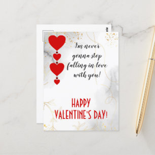 Carte Postale Tomber amoureux de vous, Saint Valentin