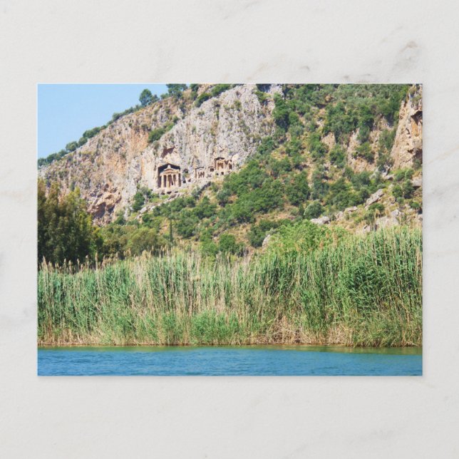 Carte Postale Tombes de rock Lycian, Dalyan, Turquie (Devant)