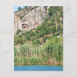 Carte Postale Tombes de rock Lycian, Dalyan, Turquie
