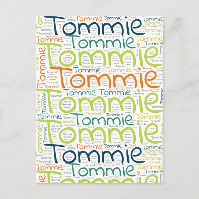 Carte Postale Tommie (Devant)