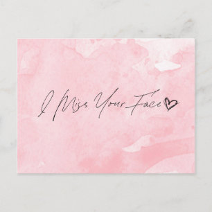 Carte Postale Ton visage me manque