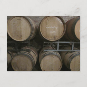 Carte Postale tonneaux de vin