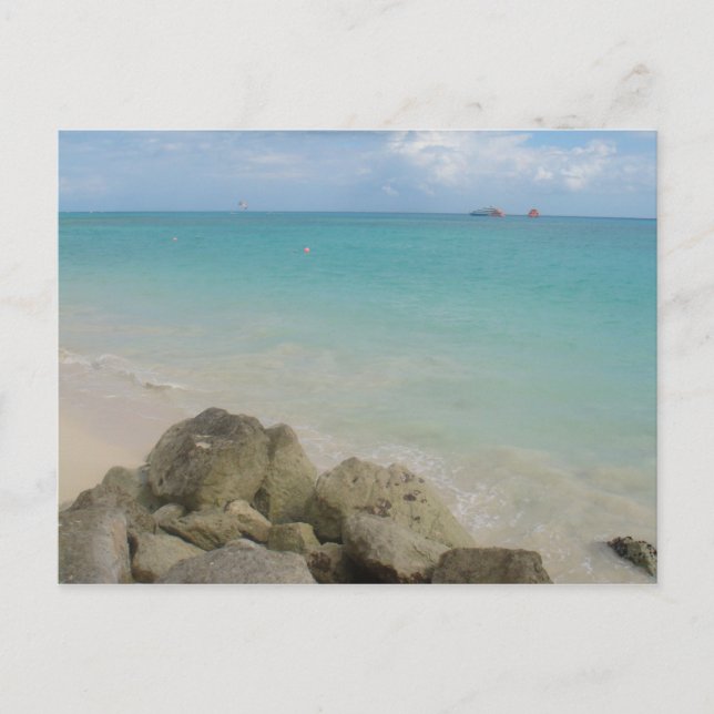 Carte Postale Tons de sable bleu et blanc... (Devant)