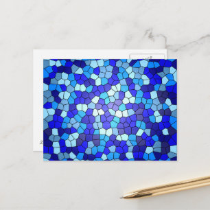 Carte Postale Tons de verre de couleur bleue par Shirley Taylor
