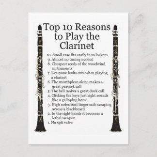 Carte Postale Top 10 de Clarinet