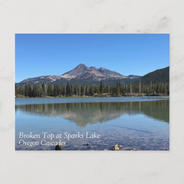 Carte Postale Top brisé à Sparks Lake, OU (Devant)