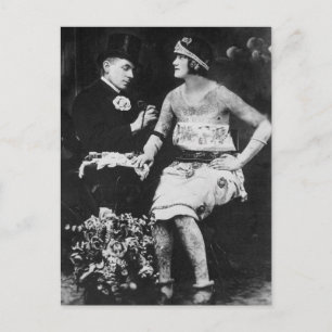 Carte Postale Top Chapeaux et tatouages