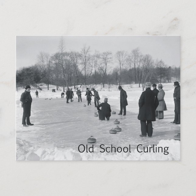 Carte Postale TOP Curling Old School (Devant)