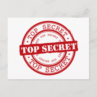 Carte Postale Top Secret
