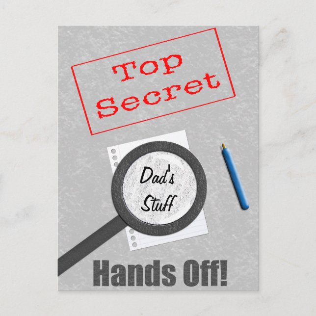Carte Postale Top Secret Papa's Stuff (Devant)