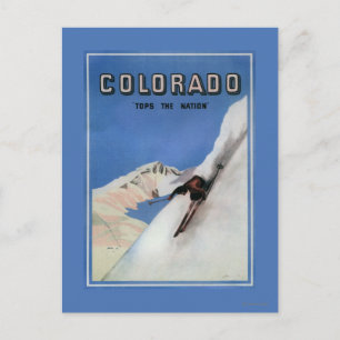 Carte Postale Top the Nation - Affiche promotionnelle sur le ski