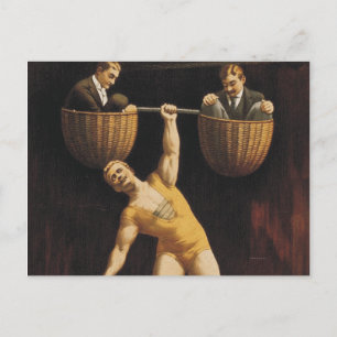 Carte Postale TOP Weighlifting Old School