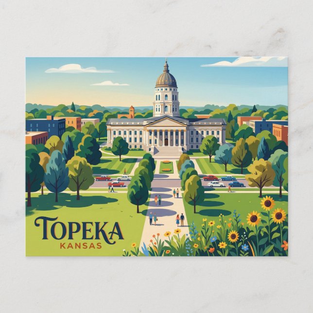 Carte Postale Topeka Kansas (Devant)