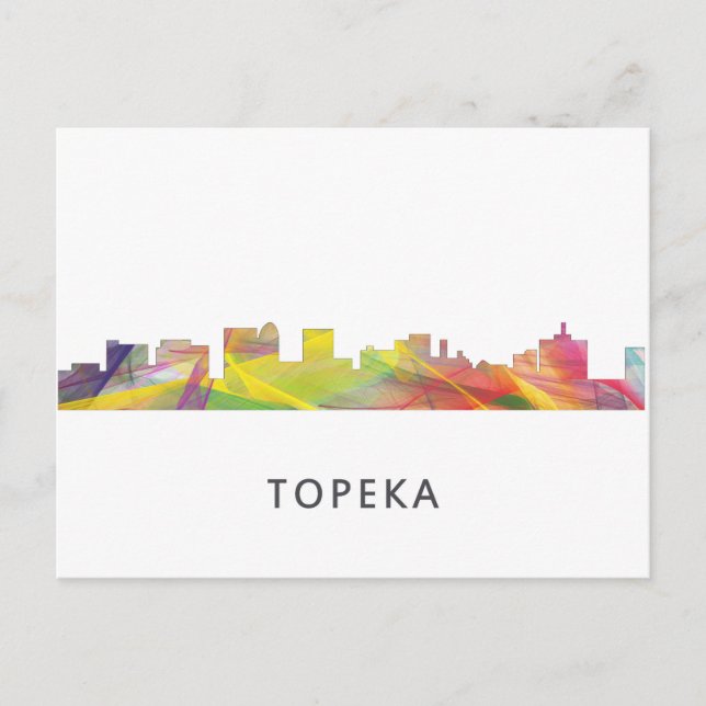 CARTE POSTALE TOPEKA KANSAS SKYLINE WB1 (Devant)