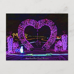 Carte Postale Topiaire En Forme De Coeur : Éclairage