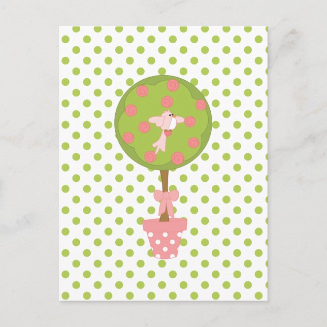Carte Postale Topiary WIth Bird (Devant)