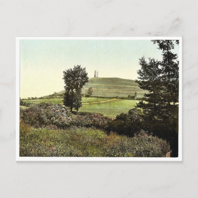 Carte Postale Tor Hill, Glastonbury, England (Devant)