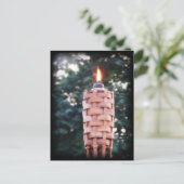 Carte Postale Torche Tiki - Torche extérieure Bambou avec flamme (Debout devant)
