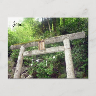 Carte Postale torii en bois d'Hakone