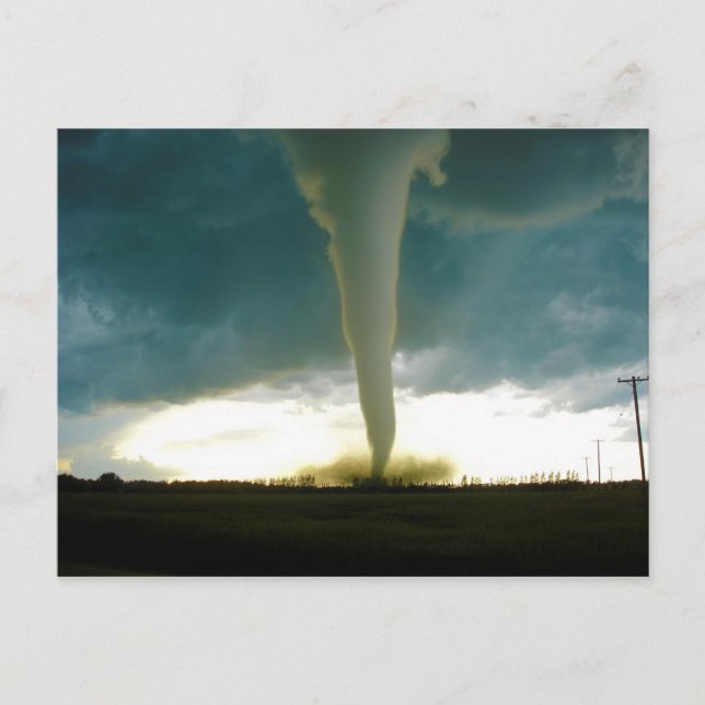 Carte Postale Tornade de catégorie F5 approchant Elie Manitoba (Devant)