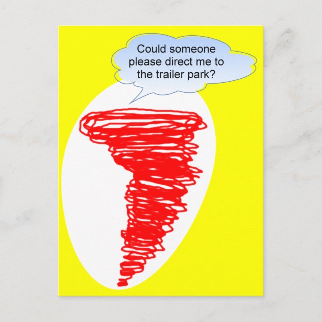 Carte Postale Tornado Trailer Park (Devant)