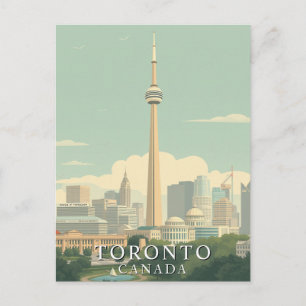 Carte Postale Toronto, Canada Art Rétro de Ville