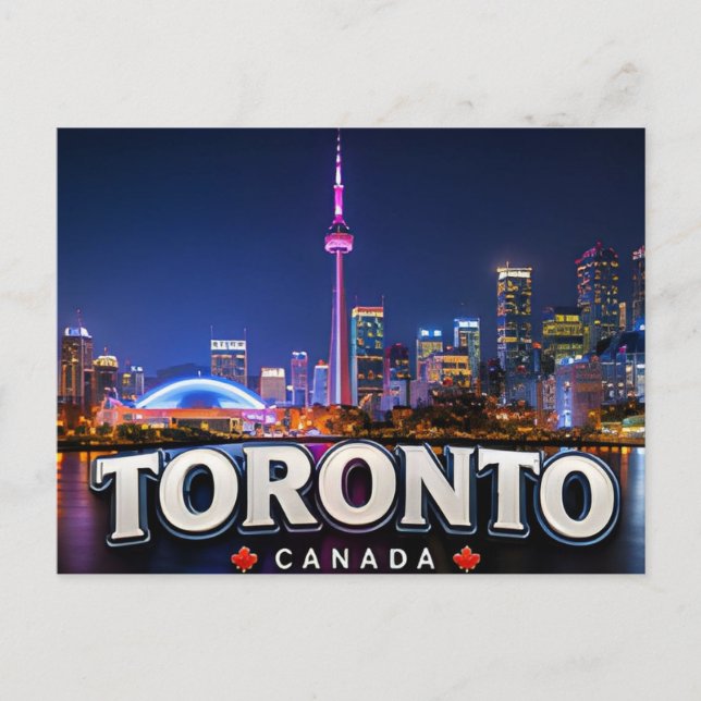 Carte Postale Toronto Canada Front de lac Skyline Exploration ur (Devant)