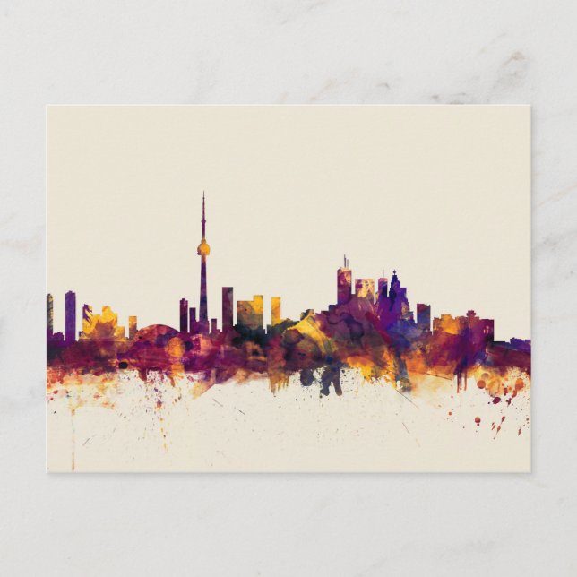 Carte Postale Toronto Canada Skyline