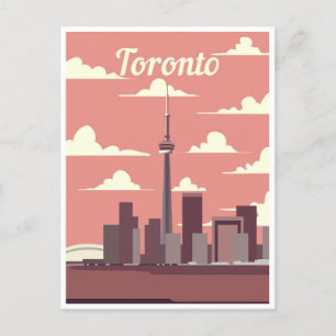 Carte Postale Toronto Canada skyline Vintage voyage ontario