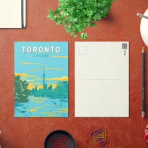 Carte Postale Toronto Canada Voyage Art Vintage