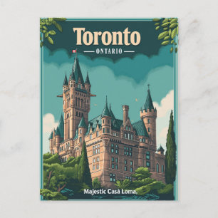 Carte Postale Toronto : Casa Loma vintage