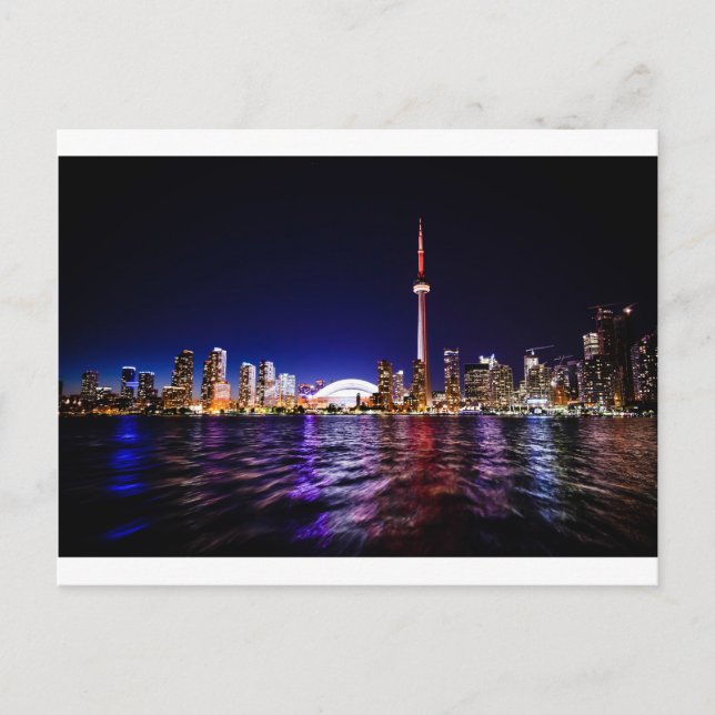 Carte Postale Toronto Night Skyline (Devant)