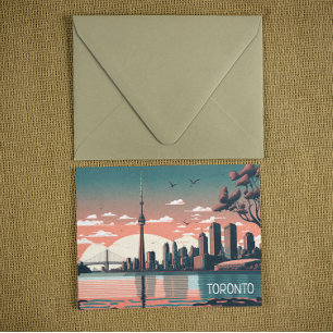 Carte Postale Toronto Ontario Panorama Vue Cityscape