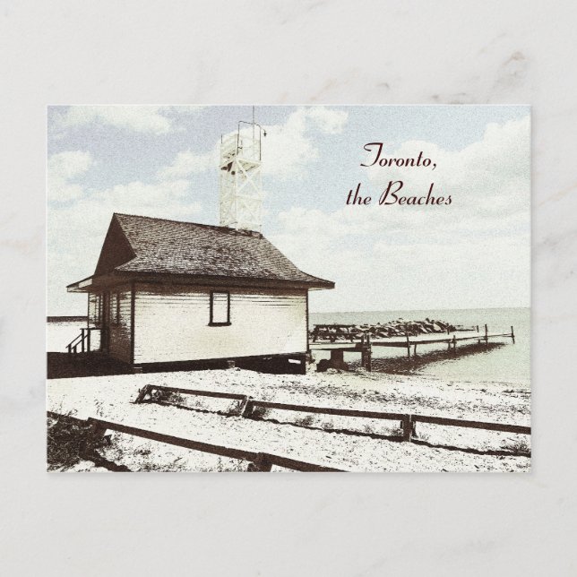 Carte Postale toronto, Plages, maître nageur (Devant)