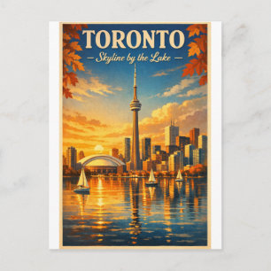 Carte Postale TORONTO – Skyline au bord du lac