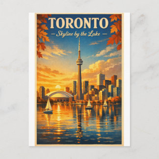 Carte Postale TORONTO – Skyline au bord du lac