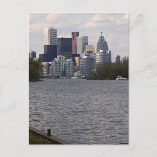Carte Postale Toronto Water Vue frontale de Centre Island V1 (Devant)