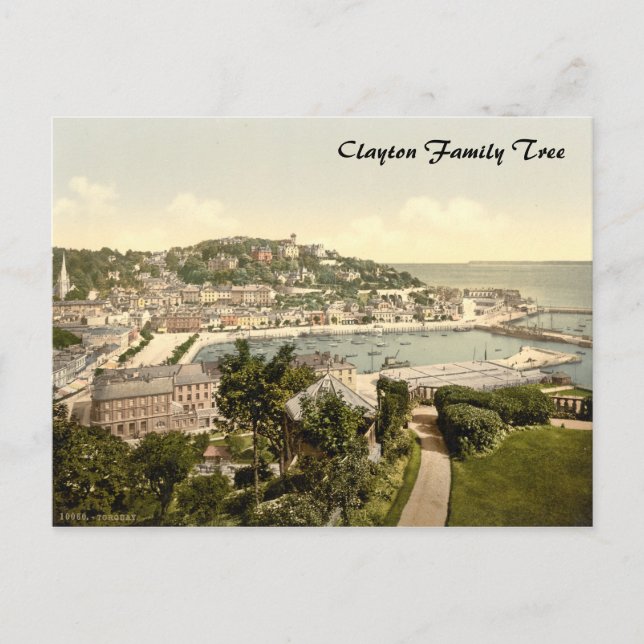 Carte Postale Torquay II, Devon, Angleterre (Devant)