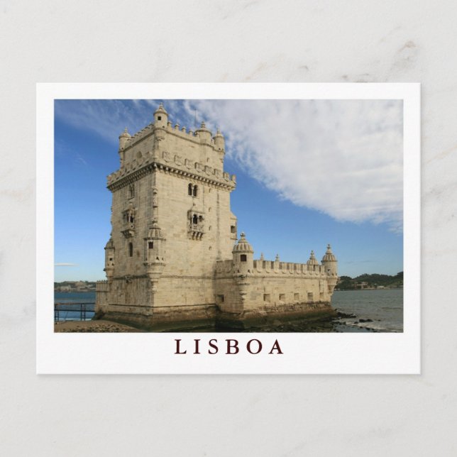 Carte postale "Torre de Belem, Lisboa" (Devant)