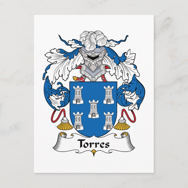 Carte Postale Torres Family Crest (Devant)