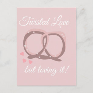 Carte Postale Torsade de Bretzel Salé Amour