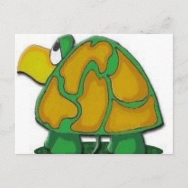 Carte Postale tortue (Devant)