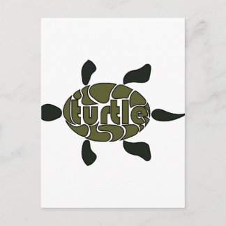 Carte Postale tortue 